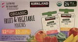 Kirkland Signature Organic fruit & vegtable pouch