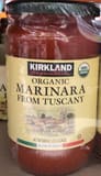 Kirkland Organic marinara feom Tuscany