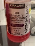 Kirkland Signature Açaí Blueberry Pomegranate Flavored with other natural flavors Vitamin-enhanced Water Beverage