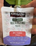 Kirkland Organic Fruit & Vegetable Pouches Apple Mango Yellow Carrot Peach