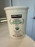 Kirkland Signature organic GREEK YOGURT plain