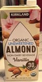 Kirkland Signature Organic Unsweetened Almond Non-Dairy Beverage Vanilla