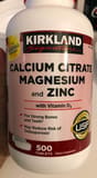 Kirkland Signature Calcium Citrate Magnesium and Zinc