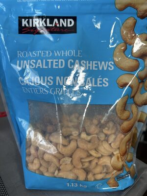 Kirkland Signature Fancy Whole Unsalted Cashews