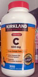 Kirkland Signature Chewable C Tangy Orange Taste