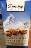 Schmerling's Swiss Milk Chocolate with Whole Roasted Hazelnuts, Milk Roasted Hazelnuts