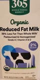365 Everyday Value Organic reduced fat milk