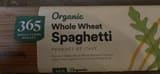 365 Whole Foods Market Organic Whole Wheat Spaghetti