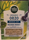 Whole Foods Market Organic Orzo Bronze Cut Macaroni Product
