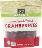 365 Whole Foods Market Organic Cranberries Sweetened