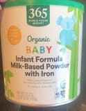 365 Everyday Value Organic infant formula milk-based powder with iron