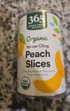 365 Whole Foods Market Organic Yellow Cling Peach Slices