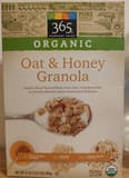 365 Everyday Value, Whole Foods Market, Organic Oat & Honey Granola