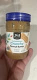 365 Whole Foods Market Unsweetened Crunchy Peanut Butter