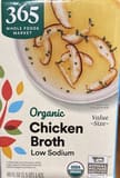 365 Everyday Value Organic low sodium chicken broth