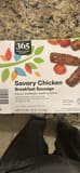 365 Whole Foods Market Savory Chicken Breakfast Sausage
