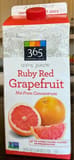 365 Everyday Value Ruby red grapefruit 100% juice, ruby red grapefruit