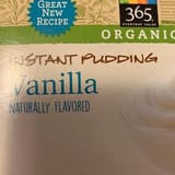 365 Organic Vanilla instant pudding, vanilla