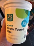 365 Organic Greek Yogurt Plain