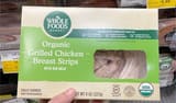 Whole Foods Market Organic Grilled Chicken Breast Strips with Rib Meat