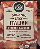 Whole Foods Market Organic Spicy Italian Chicken Sausage