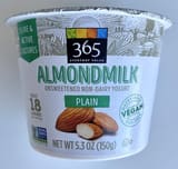 365 Everyday Value Plain almondmilk unsweetened non-dairy yogurt, plain almondmilk