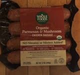 Whole Foods Market Organic Parmesan & Mushroom Chicken Sausage
