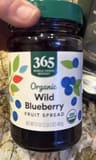 Whole Foods Market Organic Wild Blueberry Fruit Spread