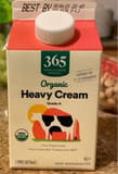Whole Foods Market Organic Heavy Cream