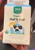 365 Whole Foods Market Organic Half & Half