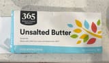 365 Whole Foods Market Unsalted Butter
