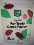 Whole Foods Market Organic Fair trade cacao powder