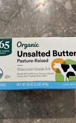 365 Organic unsalted butter