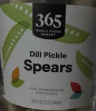 365 Whole Foods Dill Pickle Spears