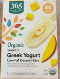 Whole Foods Market Organic Mango Greek Yogurt Low Fat Dessert Bars