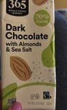365 Dark chocolate almond sea salt