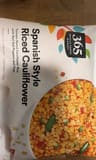 365 Whole Foods Market Spanish Style Riced Cauliflower