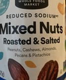 365 Reduced sodium mixed nuts roasted & salted