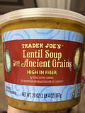 Trader Joe's Lentil Soup with Ancient Grains