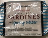 Trader Joe's Wild caught Unsalted sardines in spring water