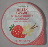 Trader Joe's Greek Yogurt Strawberry Vanilla