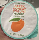 Trader Joe's Greek Nonfat Yogurt Mango