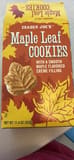 Trader Joe's Maple Leaf Cookies