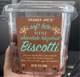 Trader Joe's Soft bite mini chocolate hazelnut biscotti