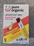 Pure Organic Strawberry Banana Layered Fruit Bars