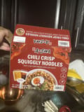 A-Sha Chili Crisp Squiggly Noodles With Chili Crisp Drizzle & Rich Soy Sauce