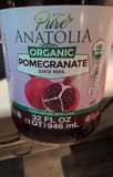 Anatolia Organic Pomegranate Juice 100%