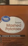 Great Value Instant mashed potatoes