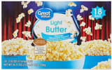 Great Value Light Butter Flavored Microwave Popcorn