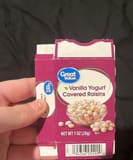 Great Value Vanilla Yogurt Covered Raisins